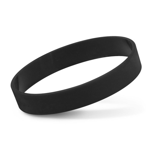 Debossed Silicone Bands Black